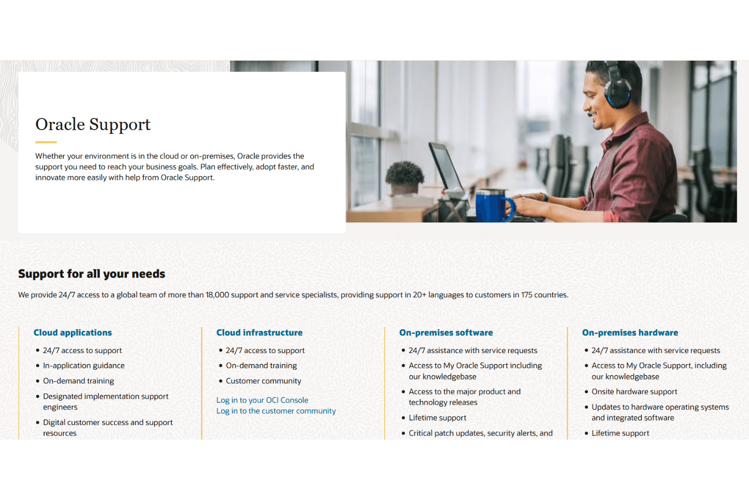 Oracle Hybrid Cloud screenshot