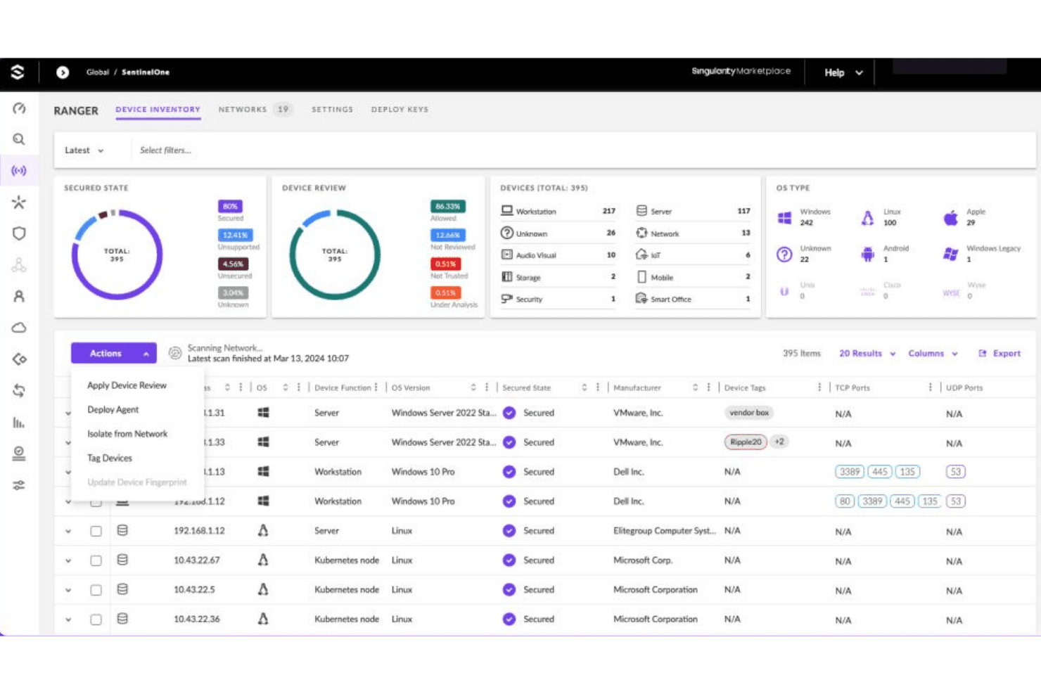 SentinelOne screenshot