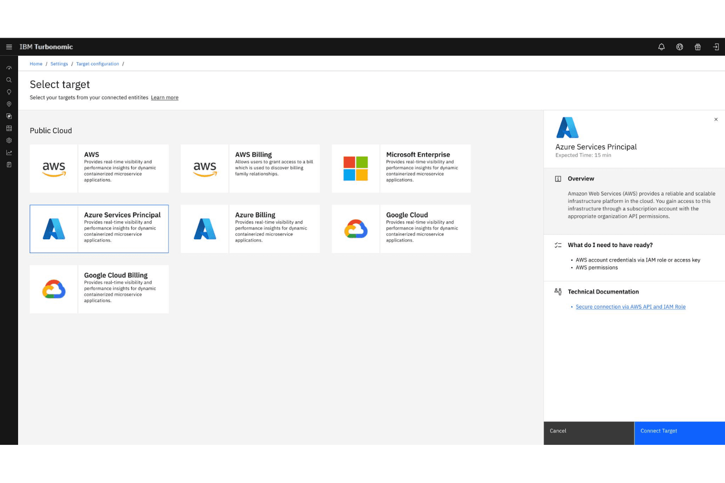 IBM Turbonomic screenshot