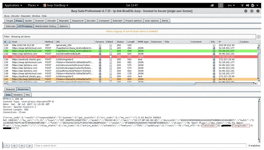Burp Suite screenshot