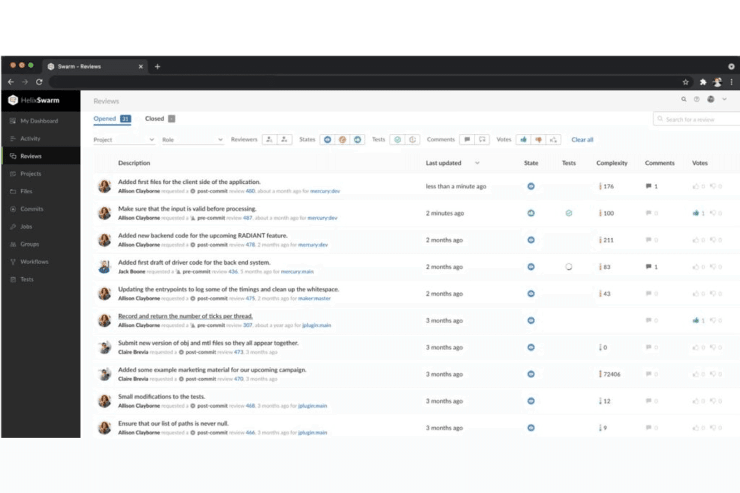 Perforce Helix Core screenshot
