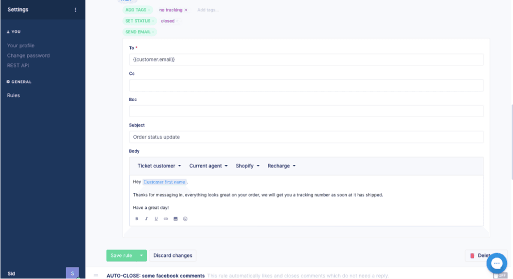 Gorgias screenshot