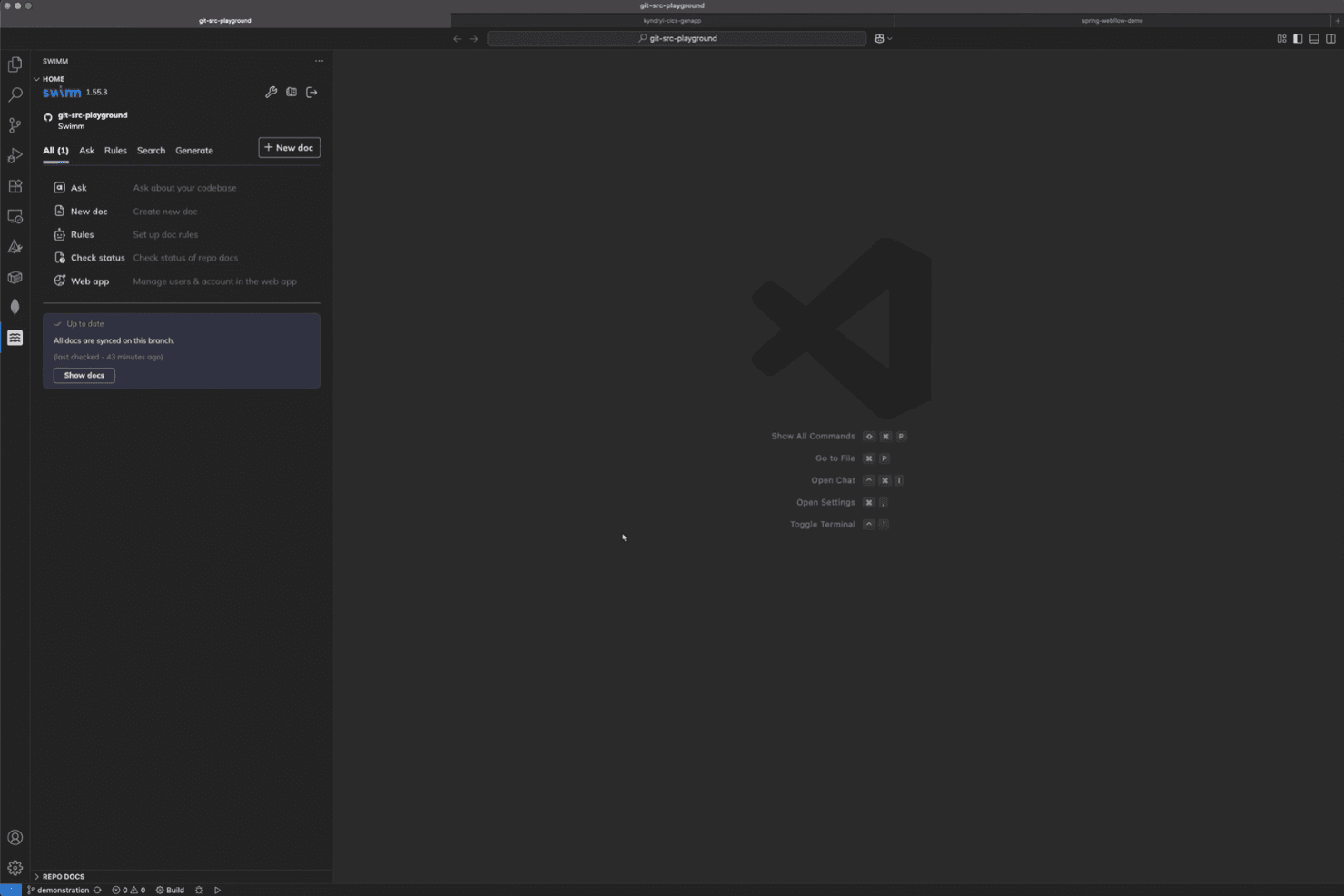 Swimm keeps docs synced with code to keep teams aligned.