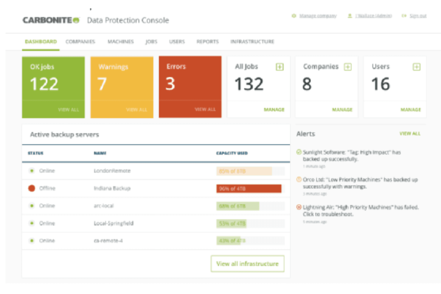 Carbonite securely backs up and restores your files through cloud storage.