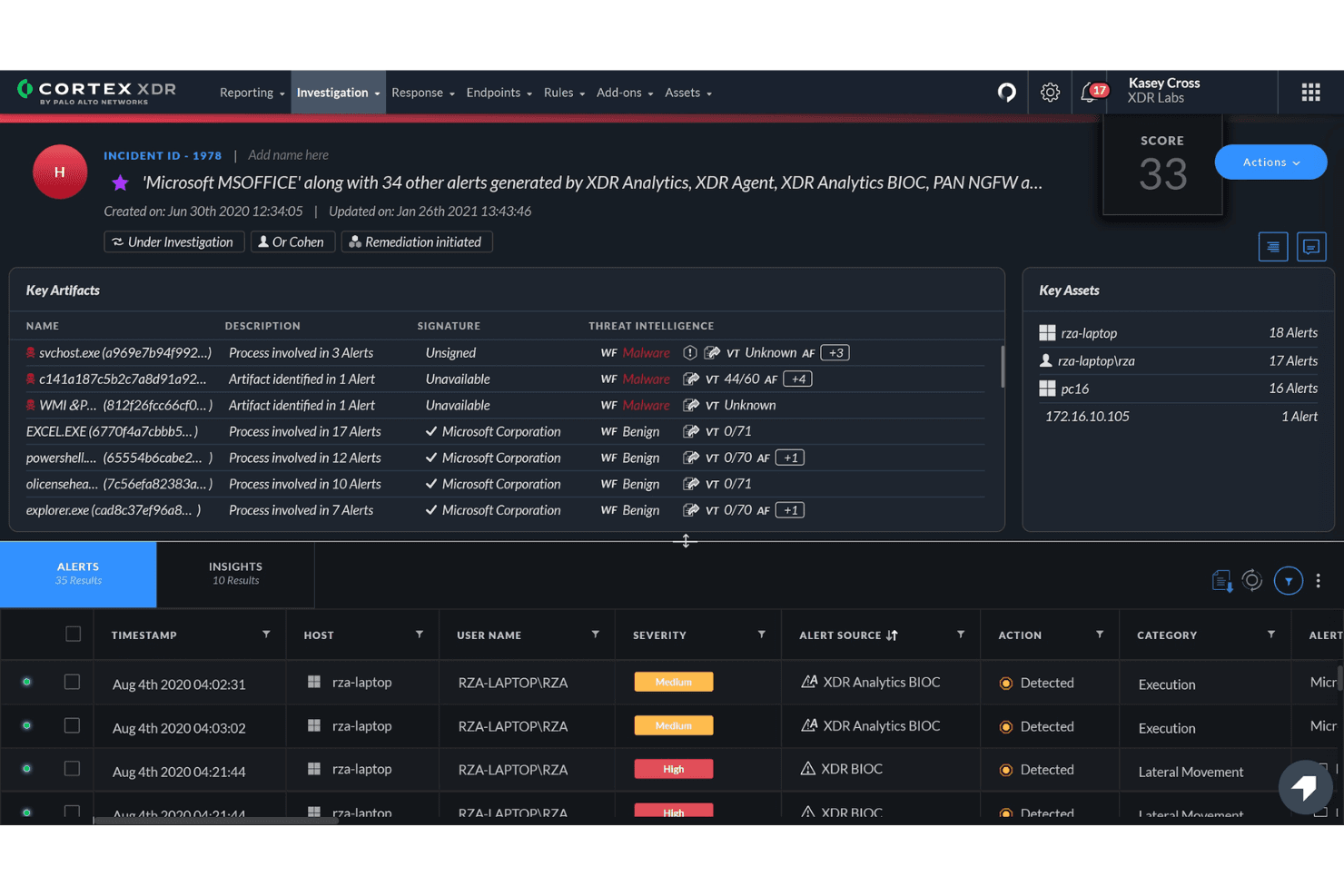 Cortex XDR, AI-powered extended detection & response platform that unifies network, endpoint, cloud data to detect, investigate and block threats