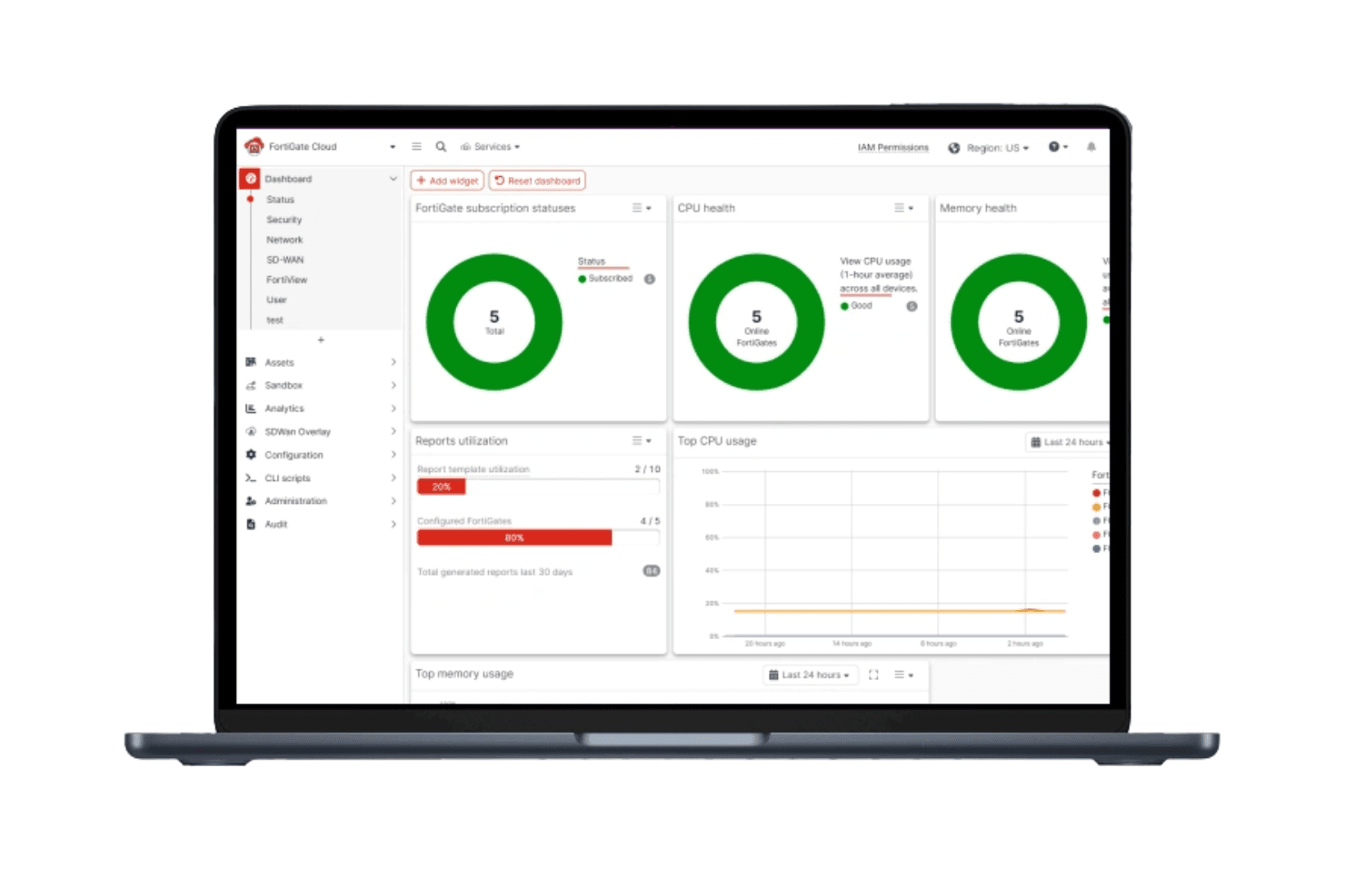 FortiDDoS protects networks by detecting and blocking DDoS attack traffic automatically.