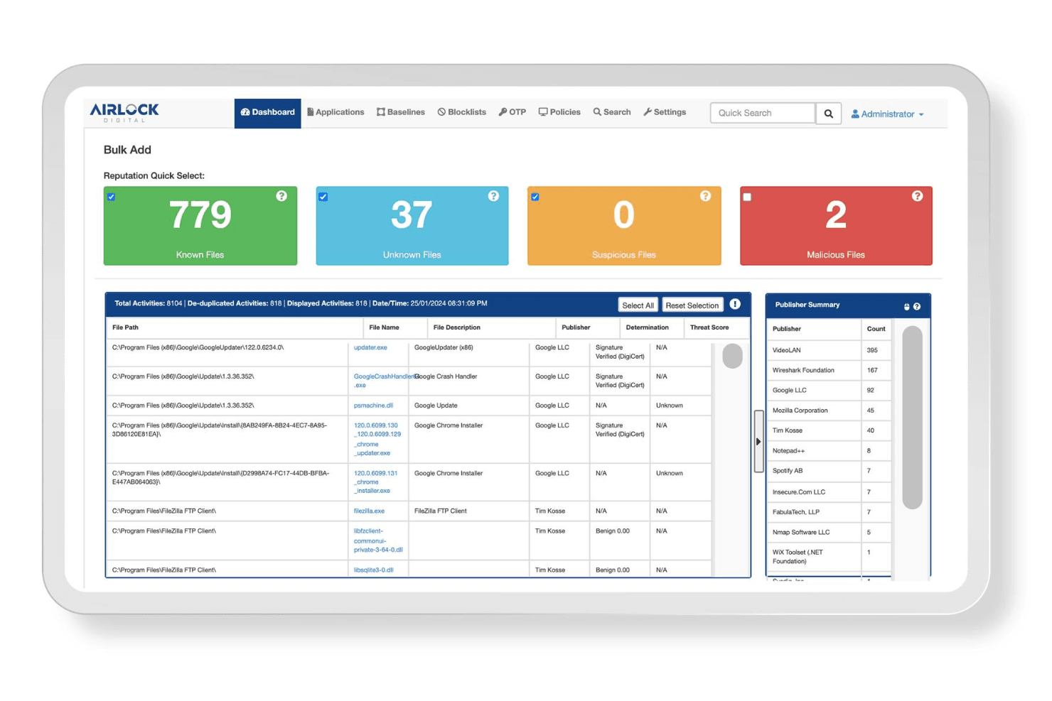 Airlock Digital controls apps to block unauthorized code on endpoints.