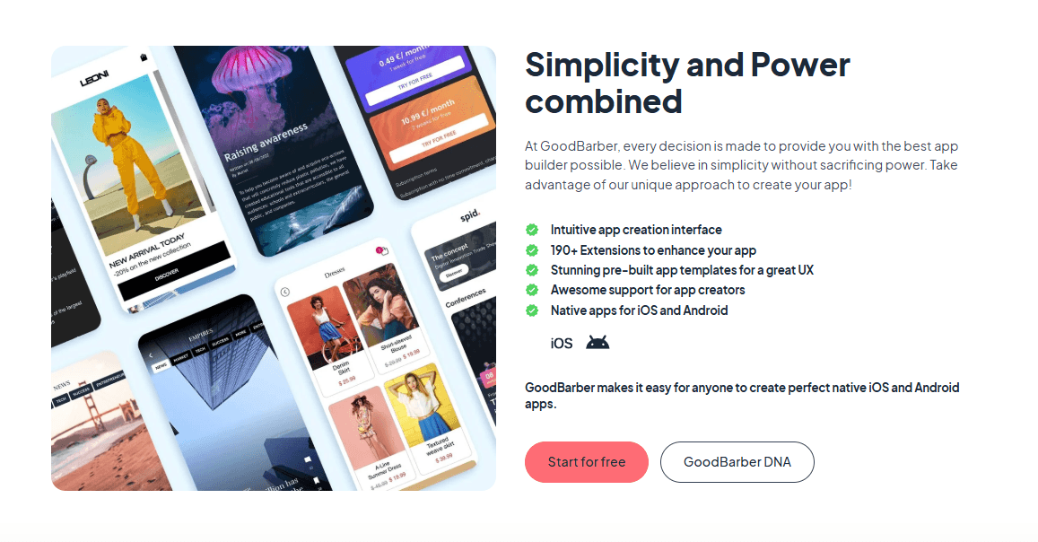 No-code builder to design and publish iOS/Android/PWA apps fast.