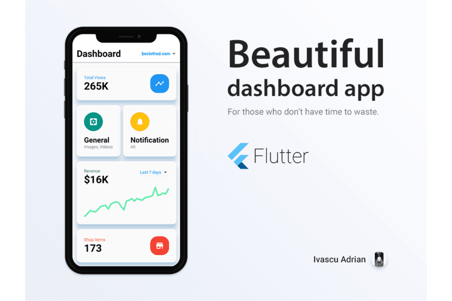 Flutter builds cross-platform apps from one codebase with fast, consistent UI.