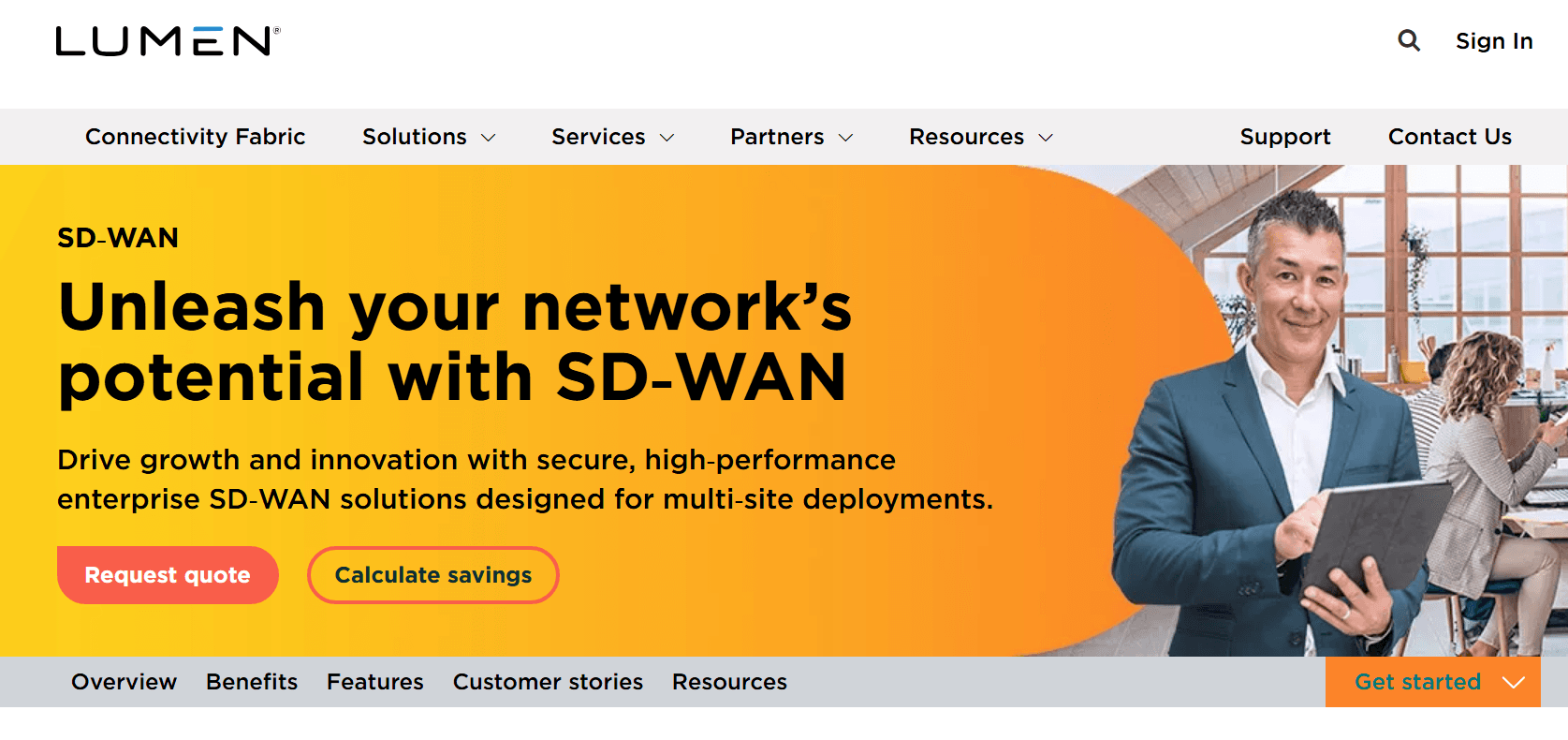 Connects & centrally manages hybrid networks with intelligent routing.