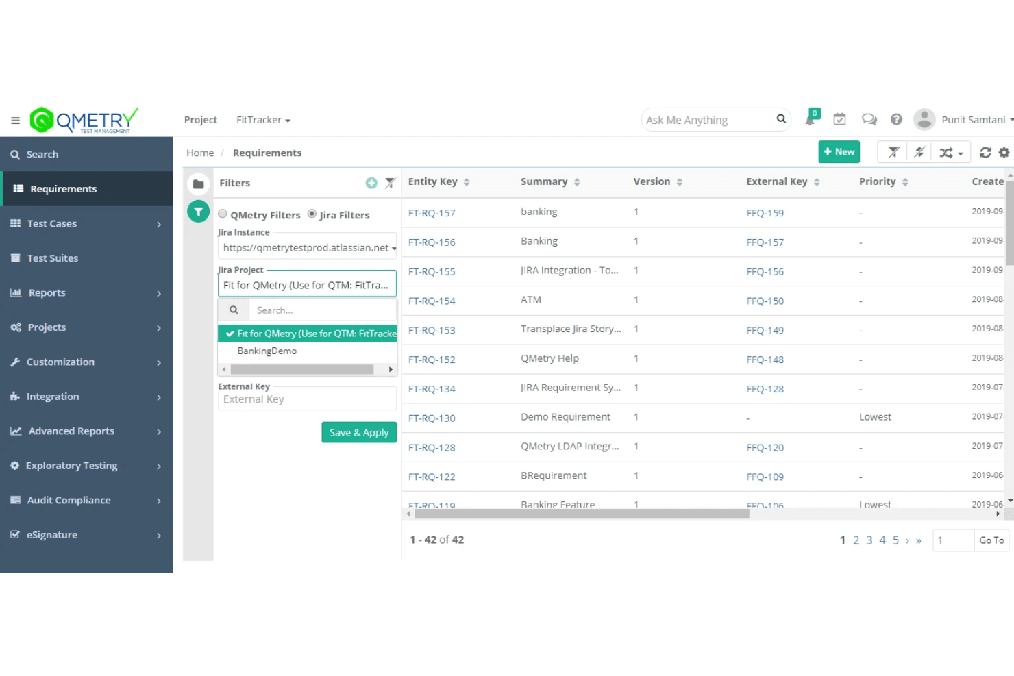 QMetry centralizes test planning, execution, and reporting.