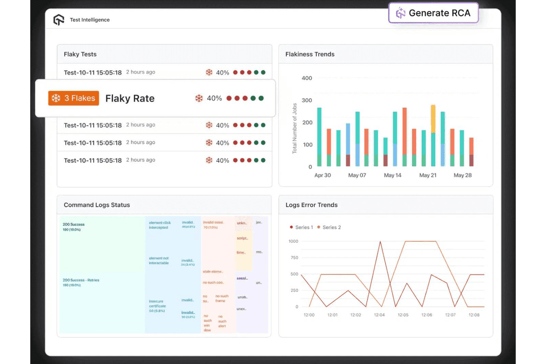 Automates end-to-end tests with AI for faster, reliable QA workflows.