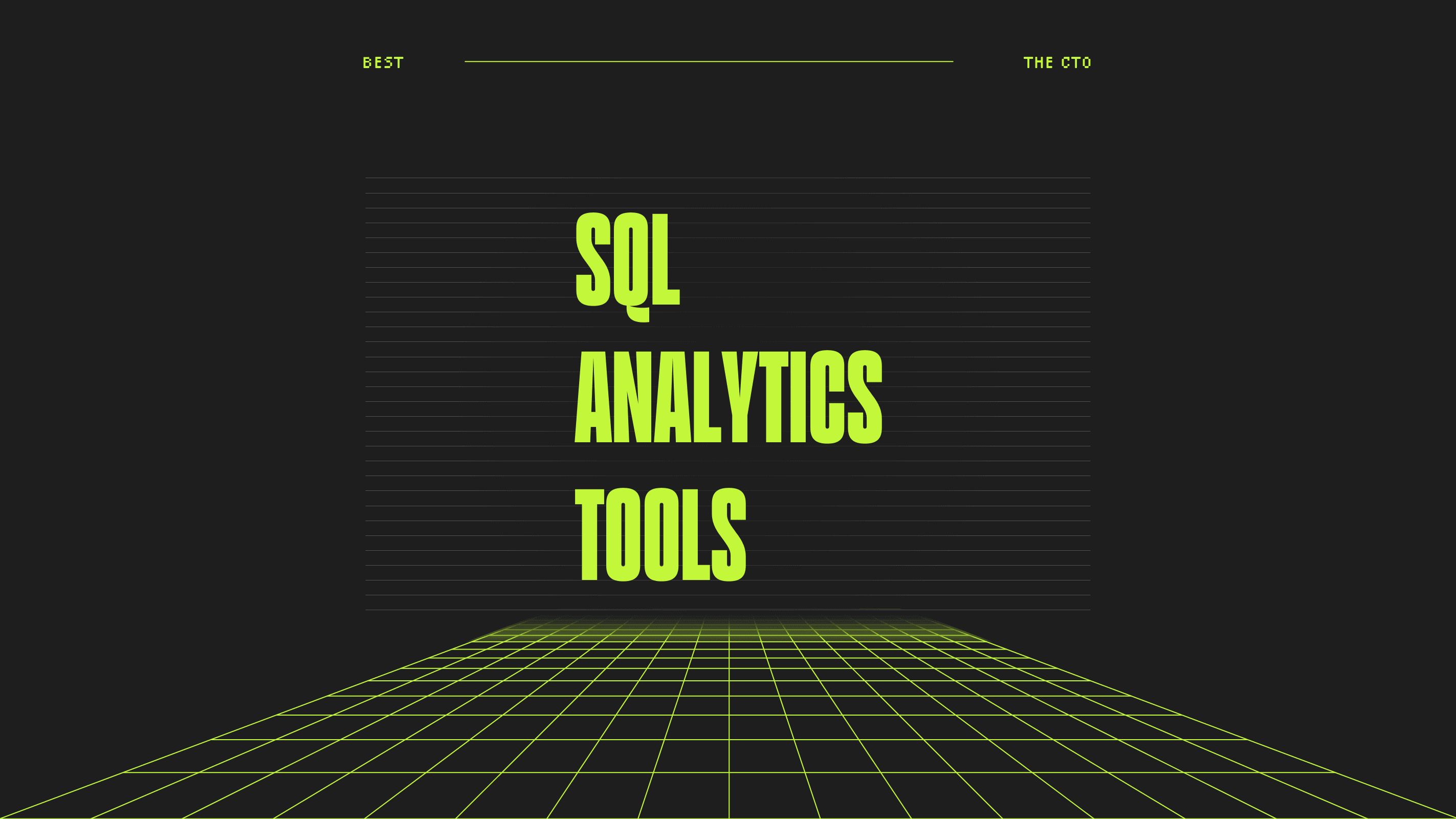 Sql analytics tools best tools