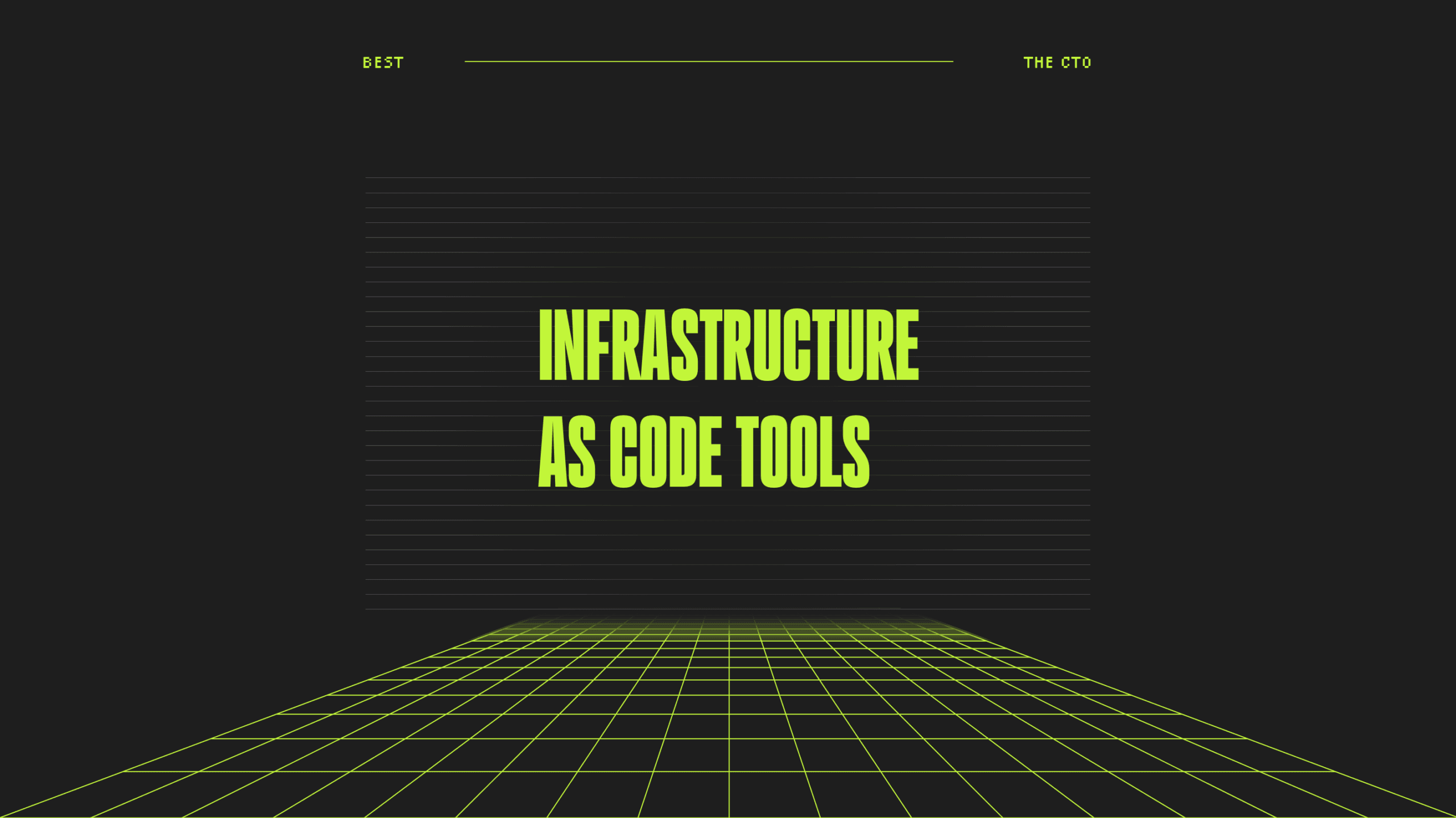 Infrastructure as code tools best tools