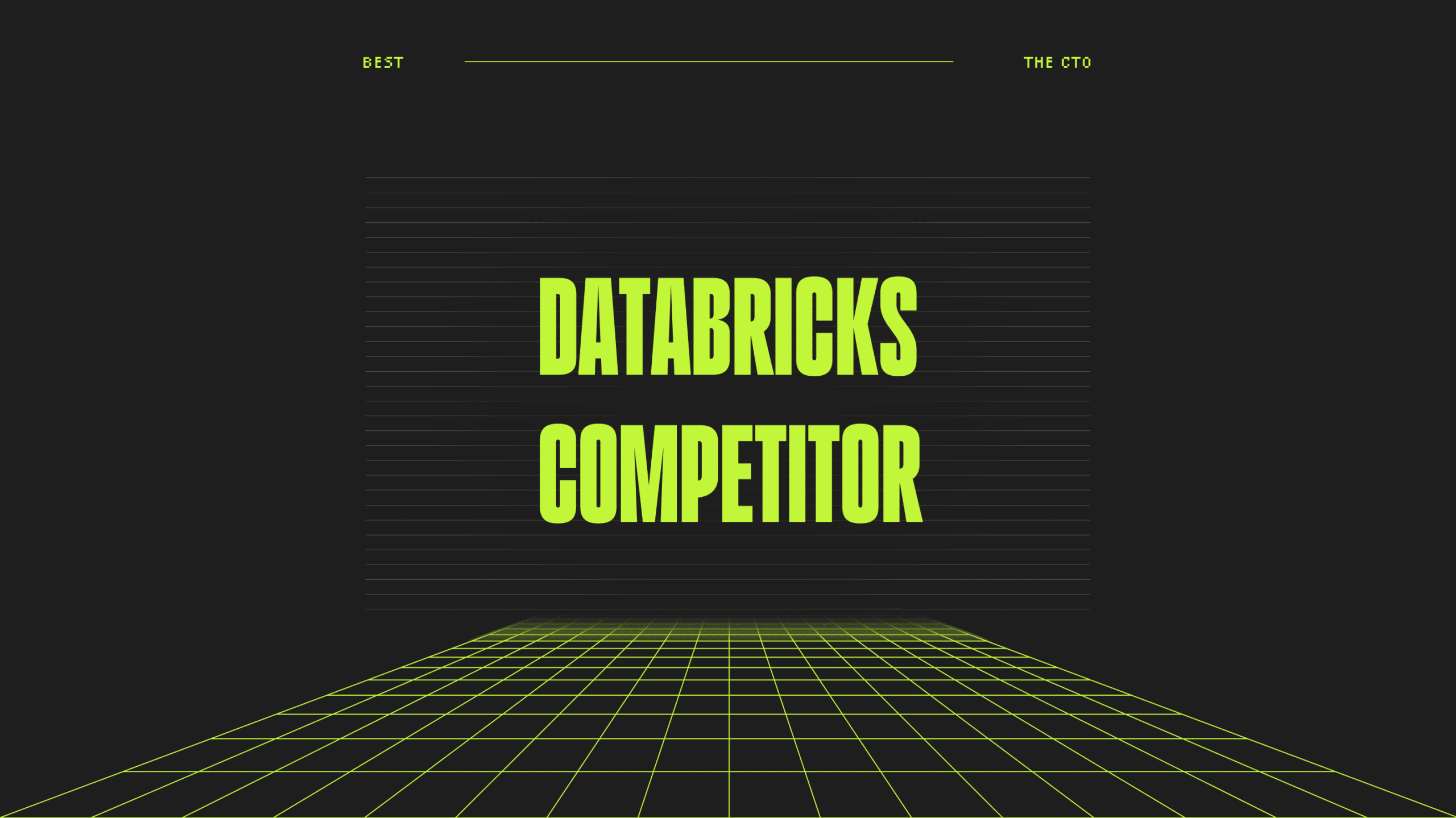 Databricks competitor best tools