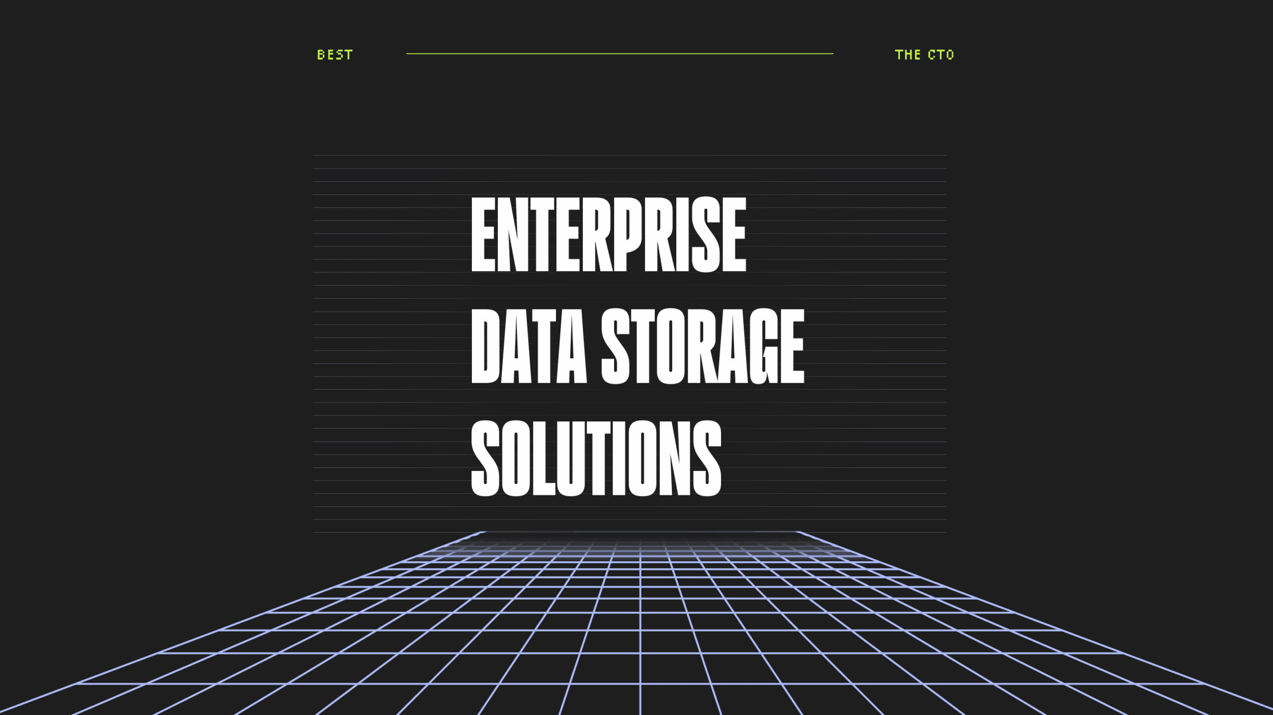 Enterprise data storage solutions best tools