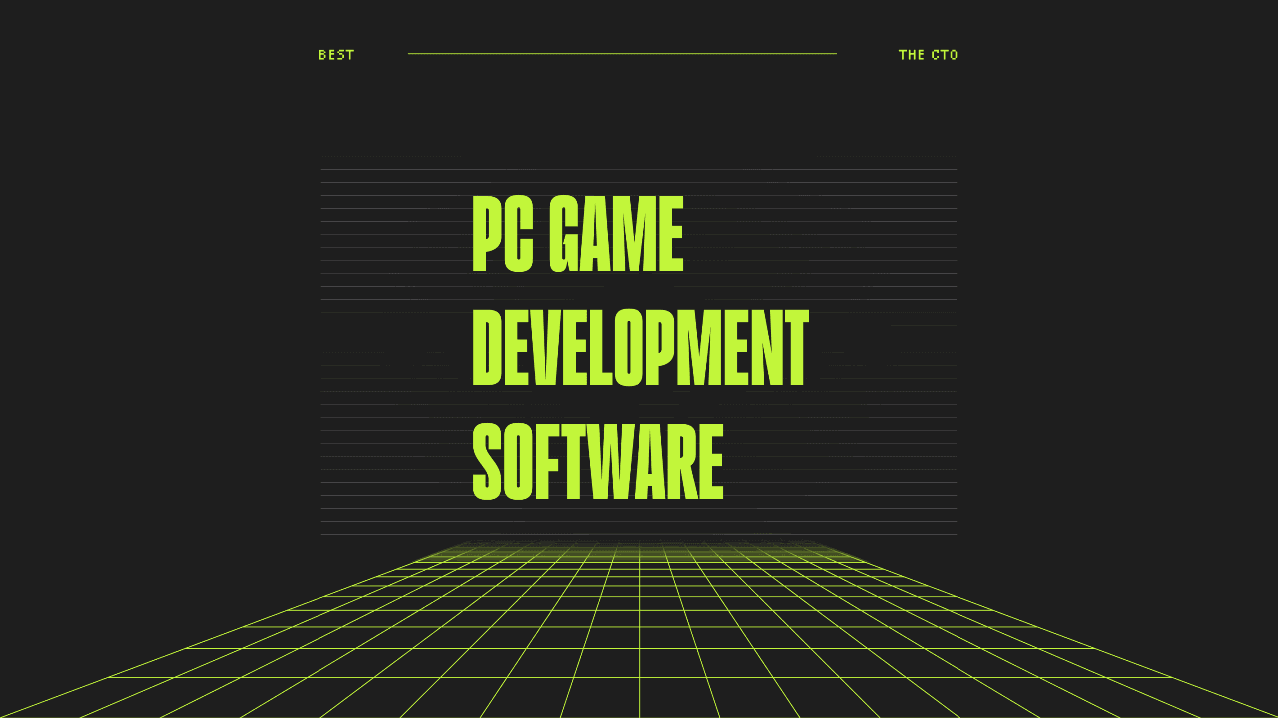 Pc game development software best tools