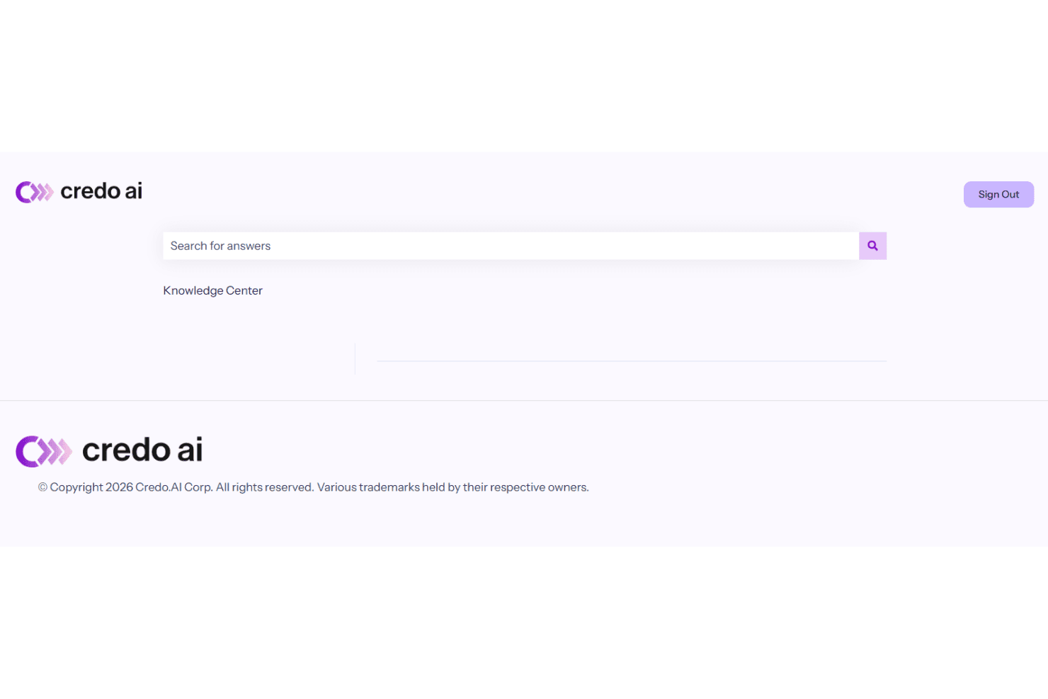 Credo AI customer support featuring live chat, email support, onboarding assistance, regulatory guidance, technical support, AI governance documentation, and enterprise customer success.