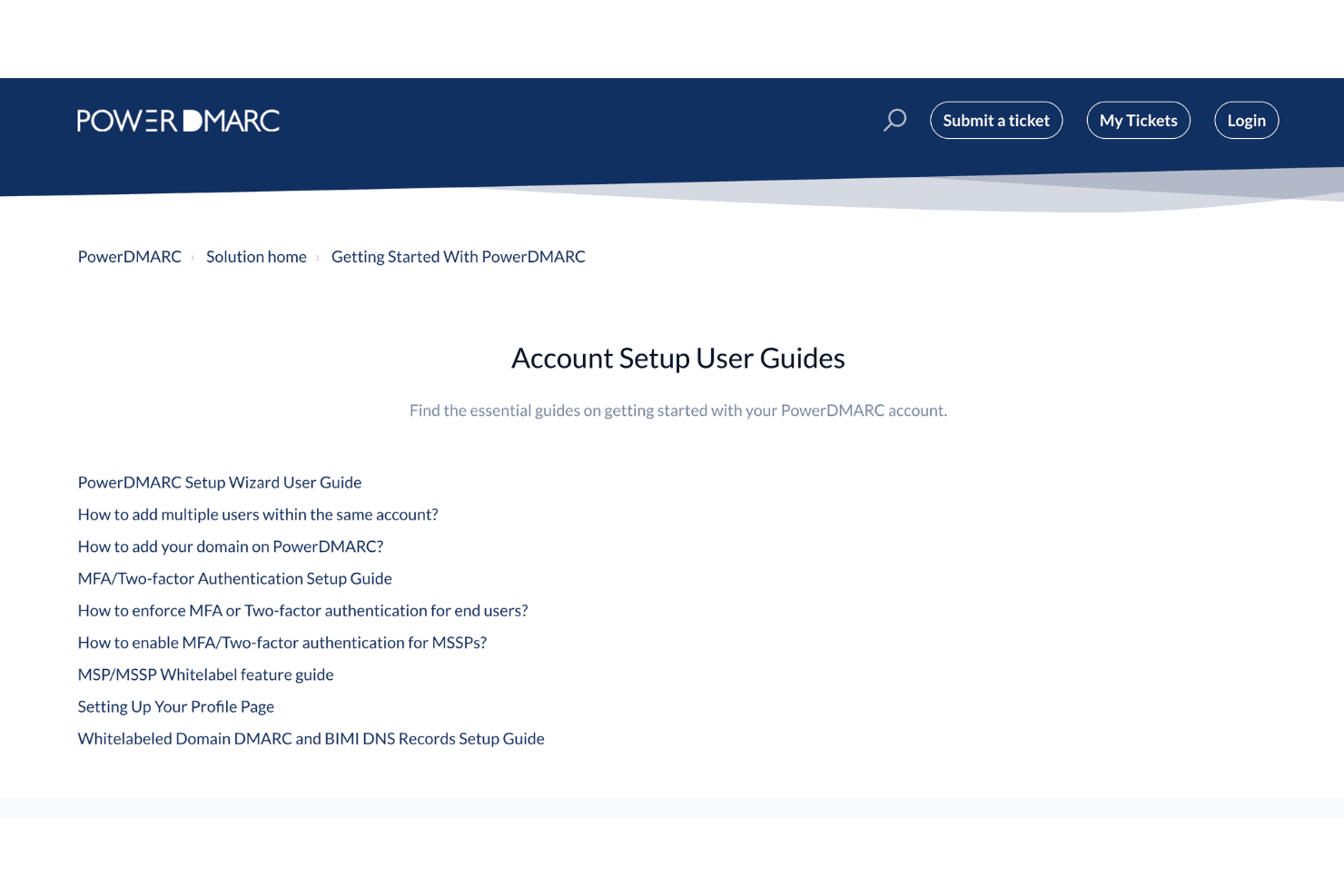 PowerDMARC account setup