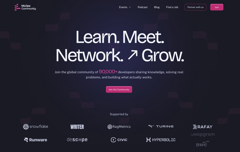 MLOps Community homepage