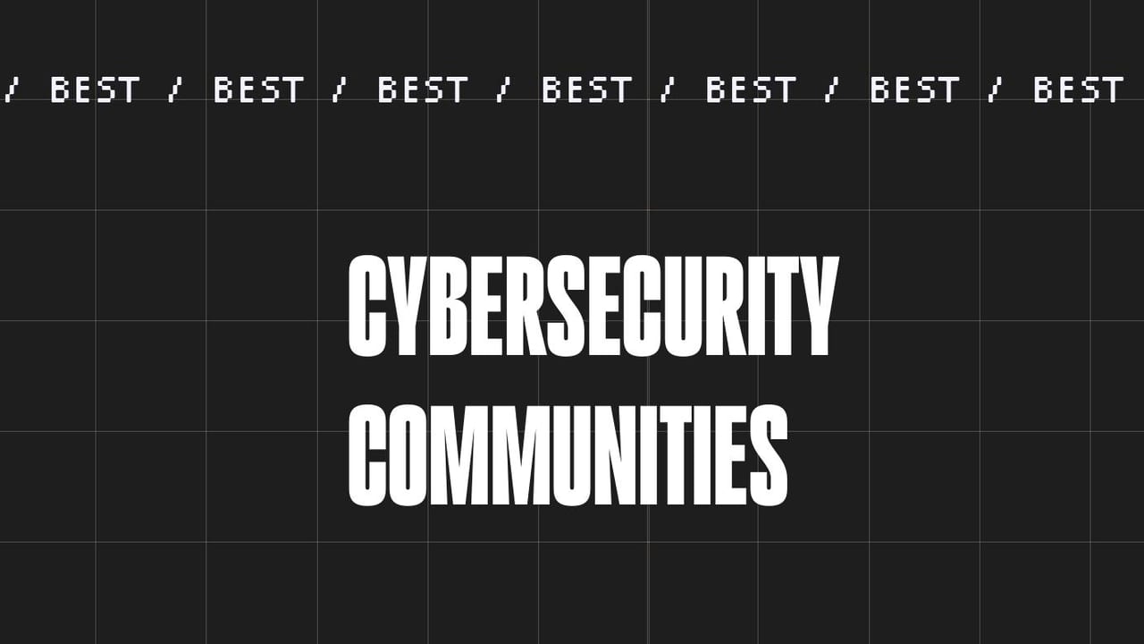 Cybersecurity communities generic best of 12880