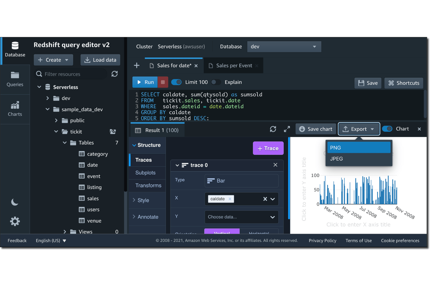 screenshot - Avis sur Amazon Redshift 2026 : Avantages, Inconvénients, Fonctionnalités et Tarifs