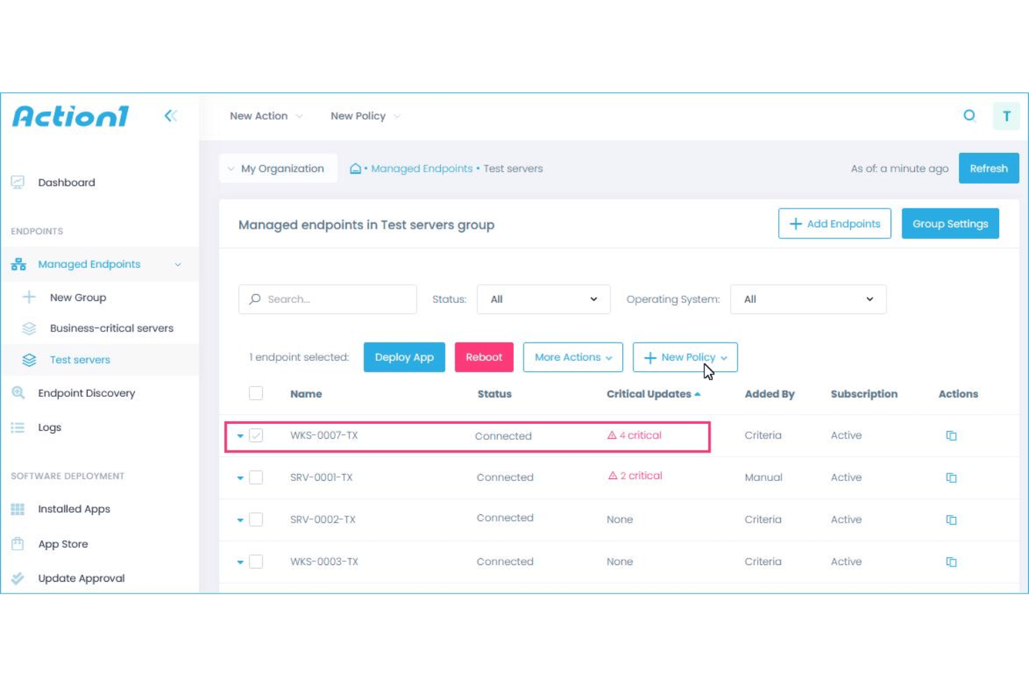 screenshot - Action1 Review: Pros, Cons, Features and Pricing Explained