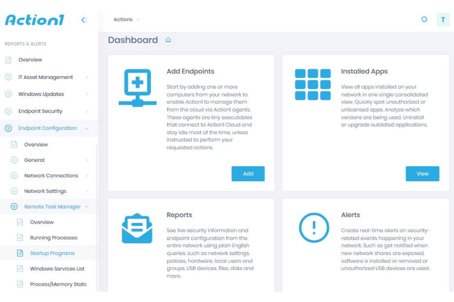 screenshot - Action1 Review: Pros, Cons, Features and Pricing Explained