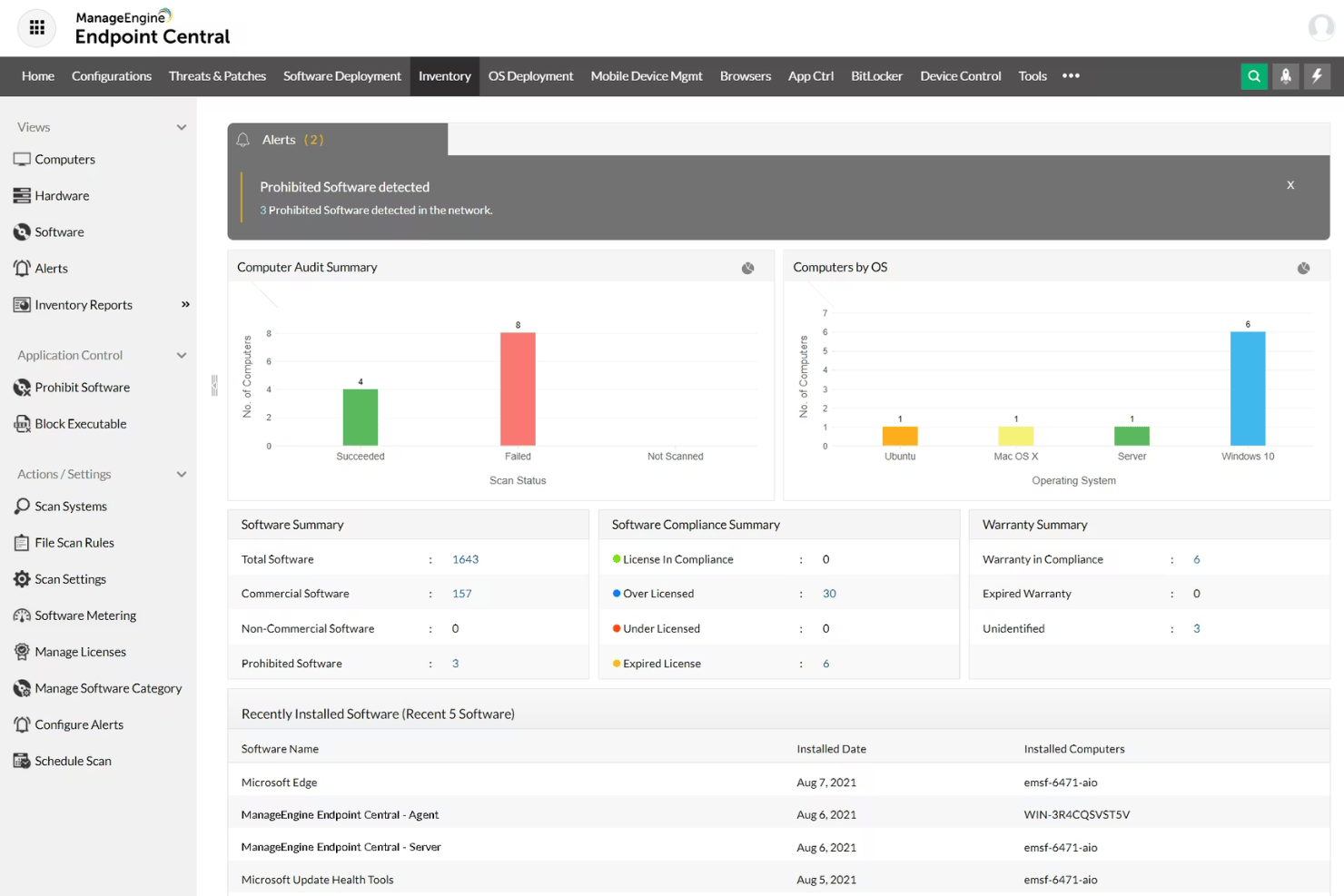screenshot - ManageEngine Endpoint Central Review: Features, Pros, Cons, and Pricing