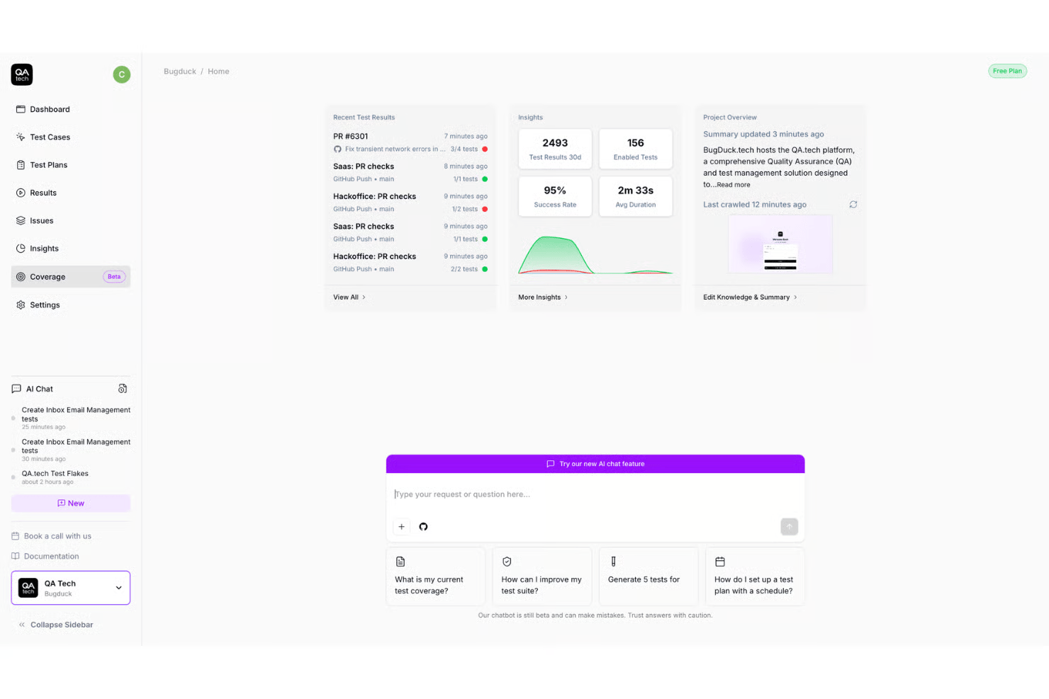 screenshot - QA.tech Review 2026: Pros, Cons, Features and Pricing Overview