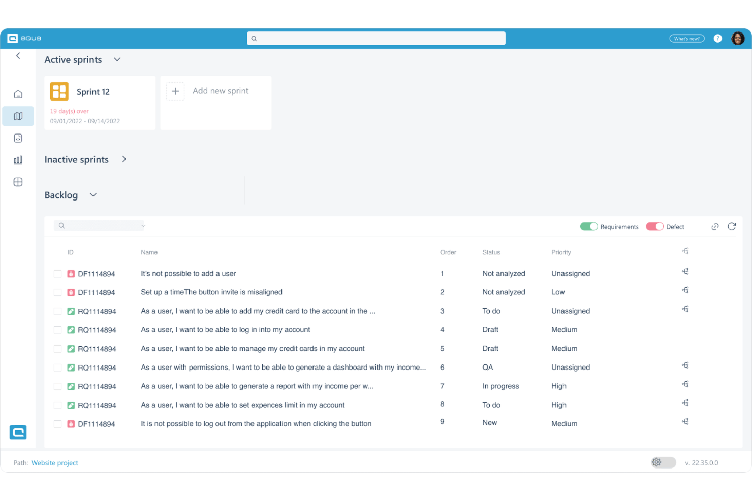 screenshot - Revue du logiciel aqua 2026 : Avantages, inconvénients, fonctionnalités et tarifs