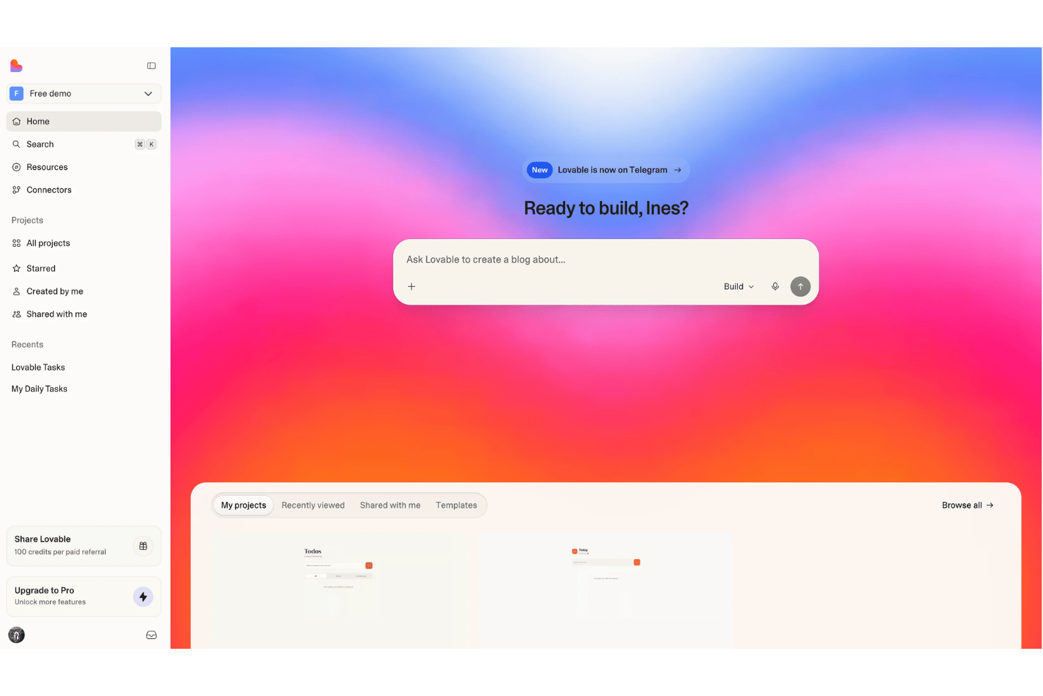 Lovable helps teams build and deploy AI applications faster with an intuitive no-code platform.