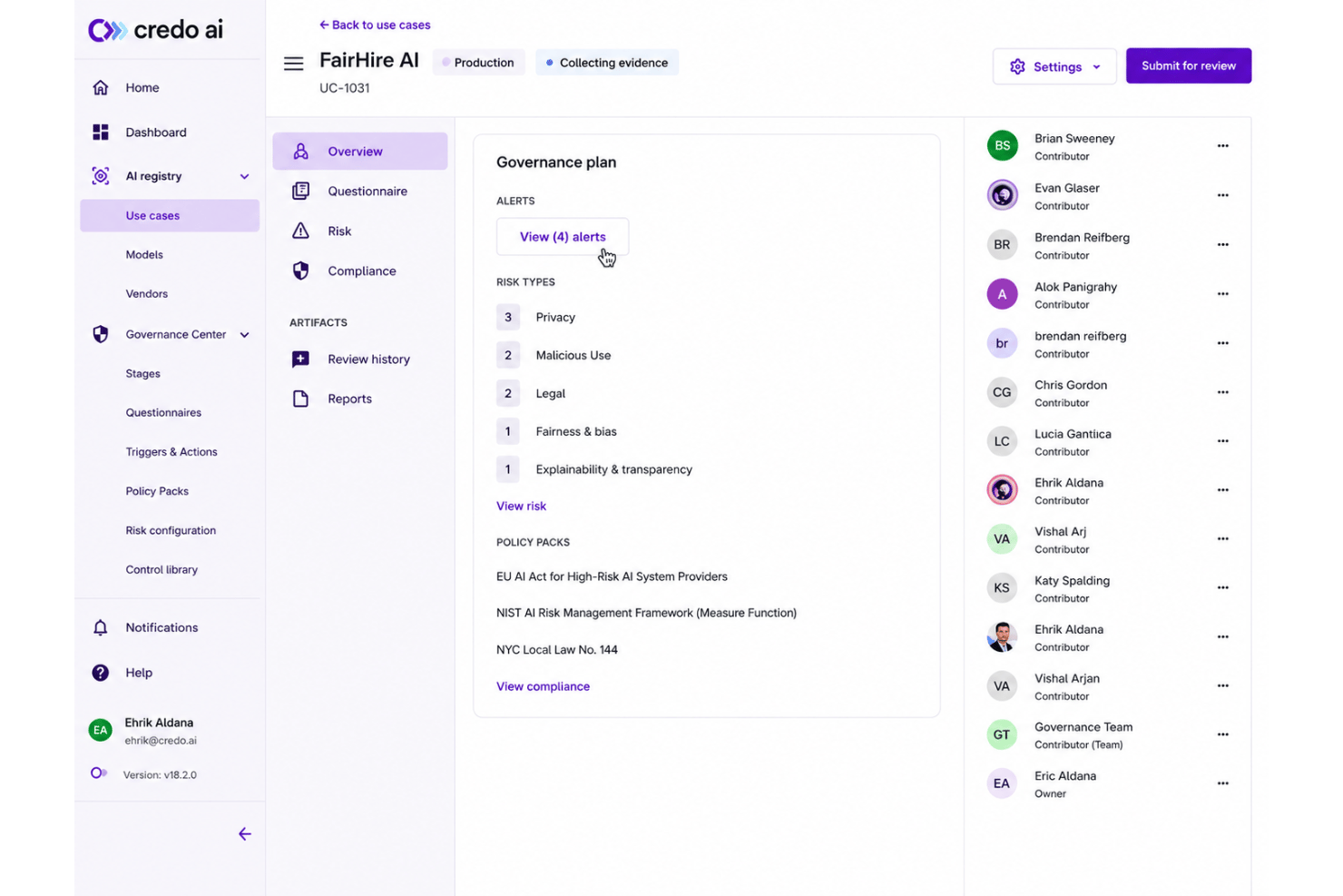 screenshot - Credo AI Review: Pros, Cons, Features and Pricing Explained