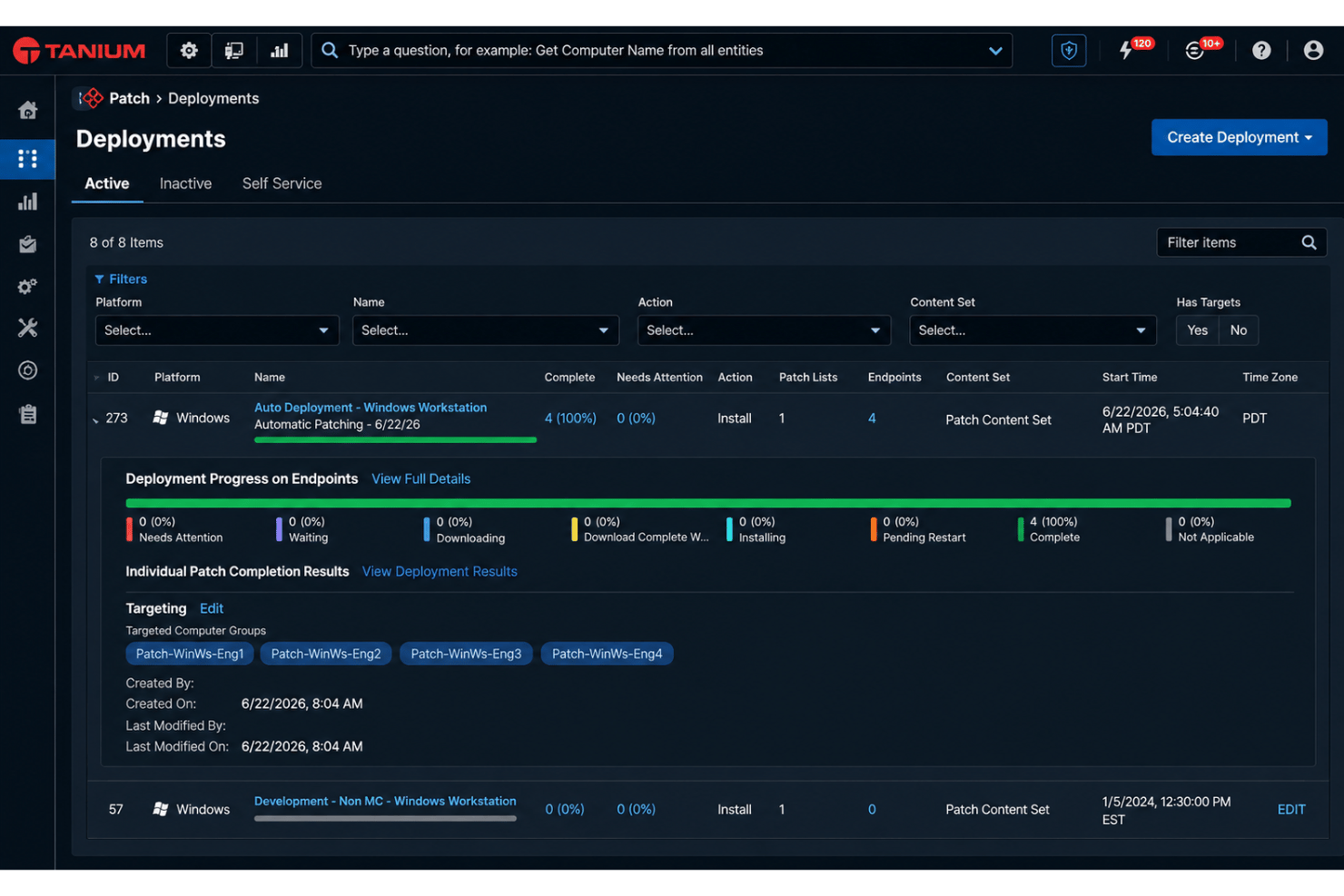 screenshot - Avis sur Tanium : Avantages, Inconvénients, Fonctionnalités et Analyse des Prix