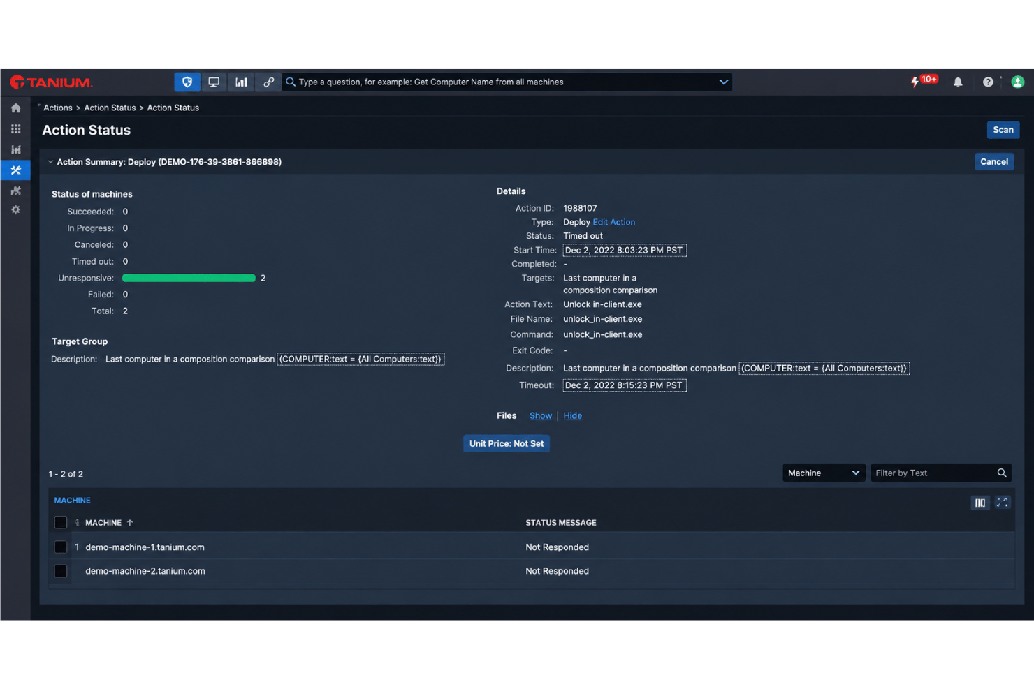 screenshot - Avis sur Tanium : Avantages, Inconvénients, Fonctionnalités et Analyse des Prix