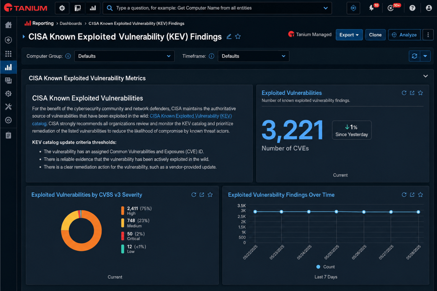 screenshot - Avis sur Tanium : Avantages, Inconvénients, Fonctionnalités et Analyse des Prix