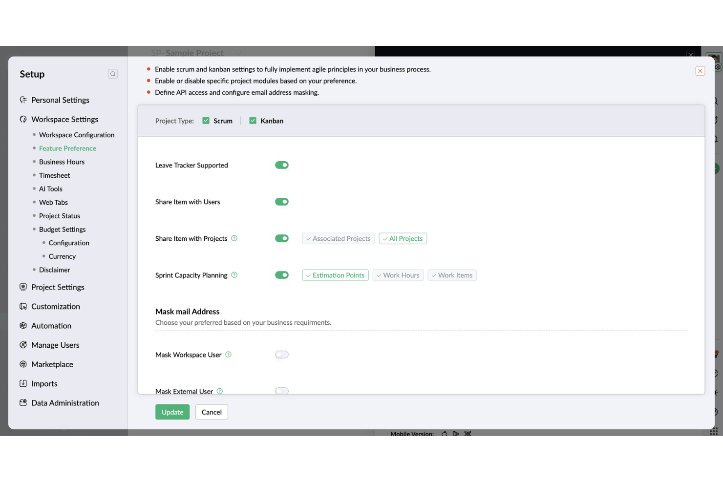 screenshot - Zoho Sprints Test: Vorteile, Nachteile, Funktionen und Preisgestaltung erklärt