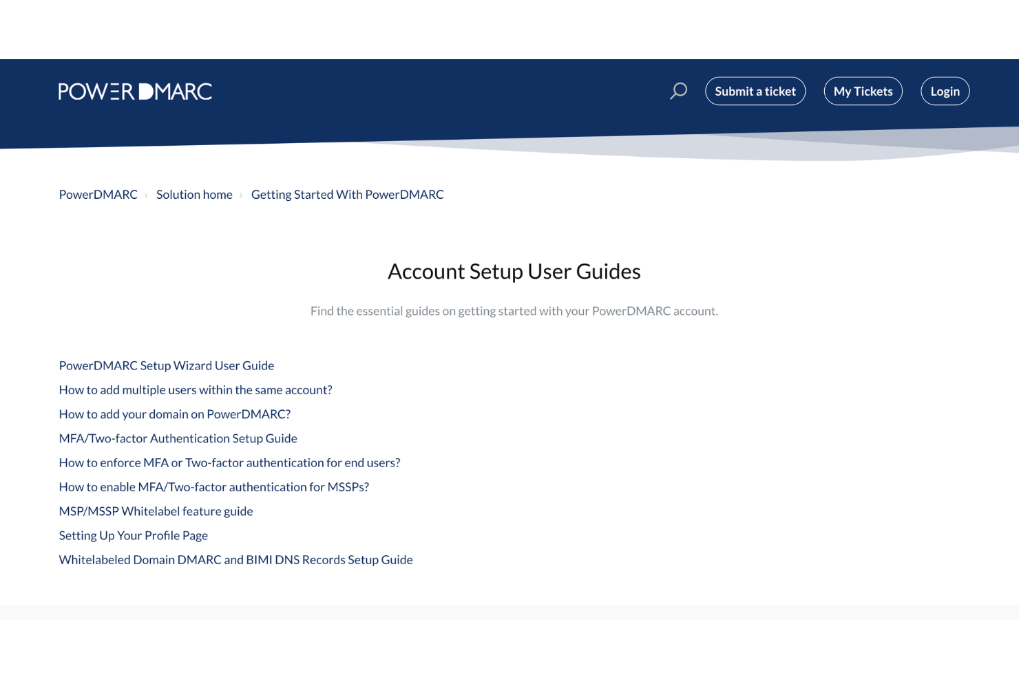 PowerDMARC account setup