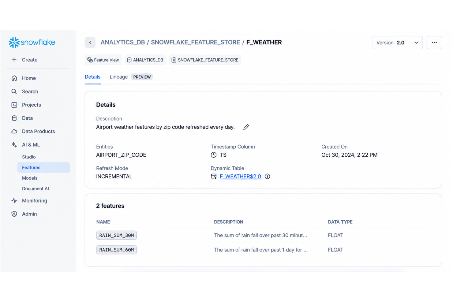 Snowflake managed infrastructure with automated maintenance and scaling.