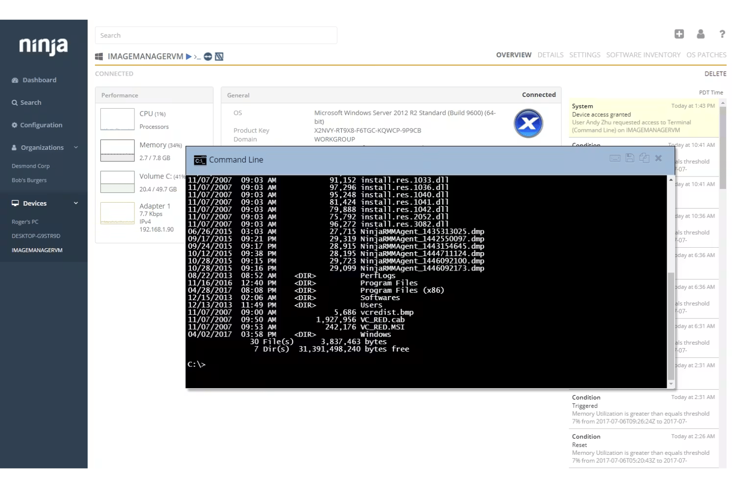 screenshot - NinjaOne IT Management Software Review for 2026