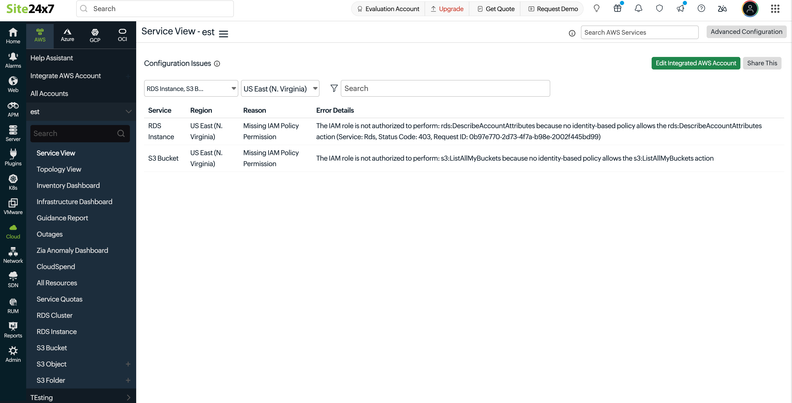 Site24x7 Adds Discovery Issues for AWS Monitoring