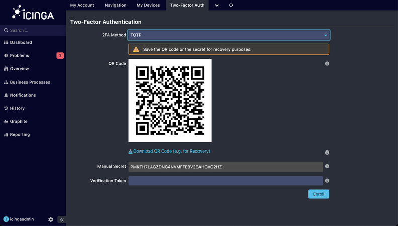 Icinga Adds TOTP Two-Factor Authentication to Icinga Web