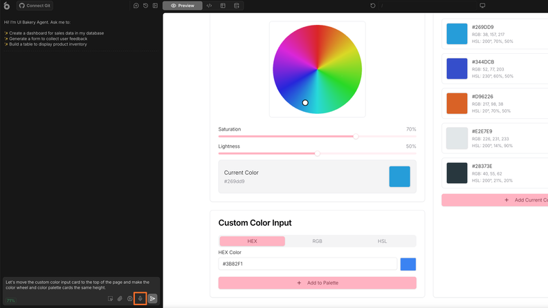 UI Bakery Adds File Uploads and Voice Prompts to AI Chat