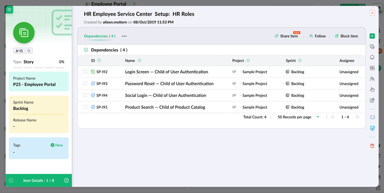 Zoho Sprints Introduces Related Lists for Cross-Module Data
