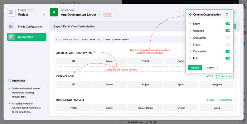 Zoho Sprints Expands Layout Customization and Rules