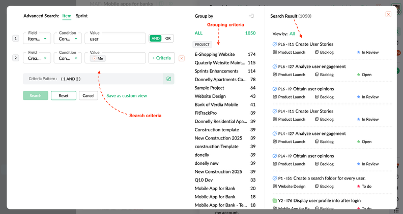 Zoho Sprints Enhances Global Search for Sprint Discovery