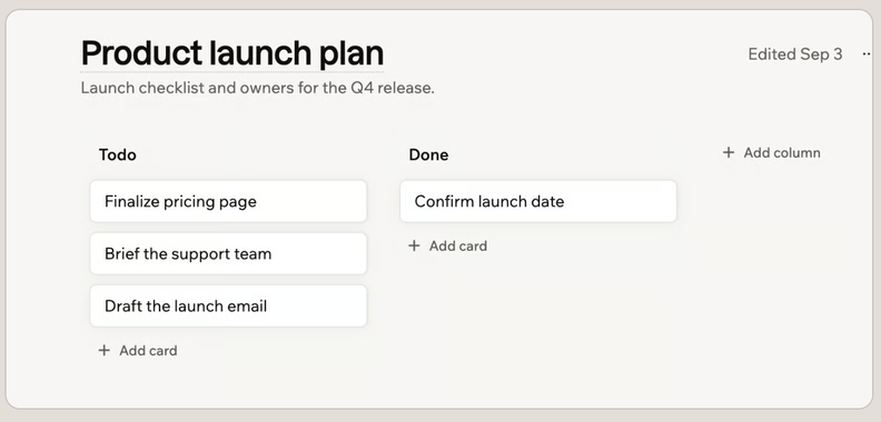 Base44 Turns Superagent Notes Into Saved Highlights and Kanban Boards