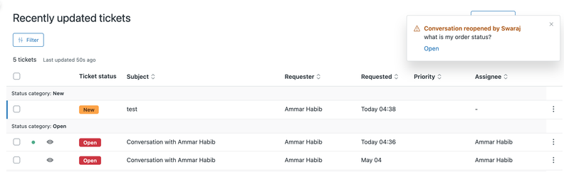 Zendesk Improves Notifications in Agent Workspace