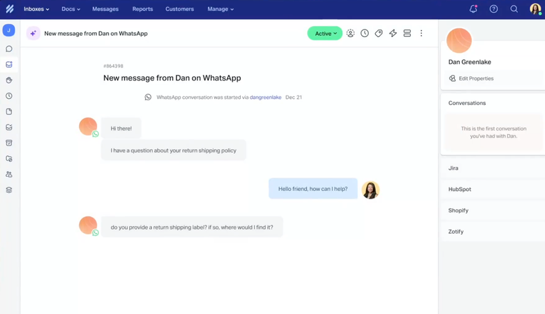 Help Scout Integrates WhatsApp Into Shared Inbox