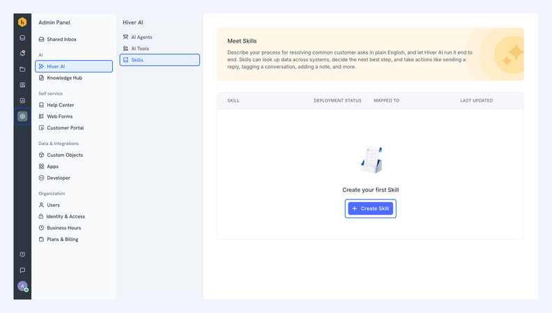 Hiver Introduces Skills for AI Support Automation